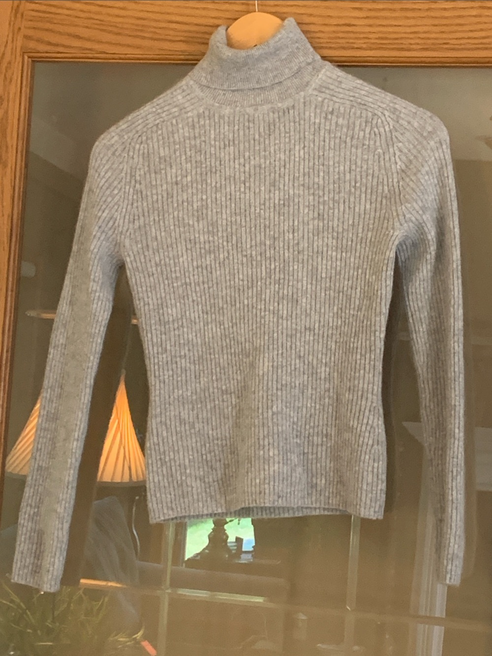 Merona Light Gray Cashmere Turtleneck Sweater